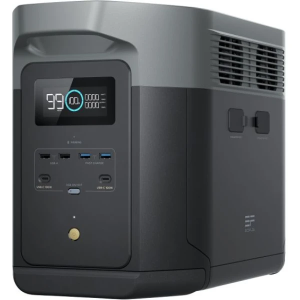 EcoFlow DELTA 2 Max - kannettava 2048 Wh virta-asema 2400W invertterillä