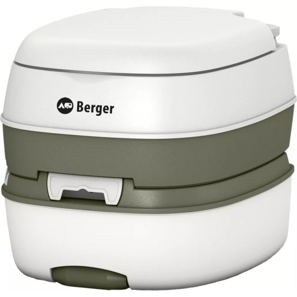 Berger Mobile WC Deluxe – Retki-WC tasonäytöllä ja kuljetuspyörällä