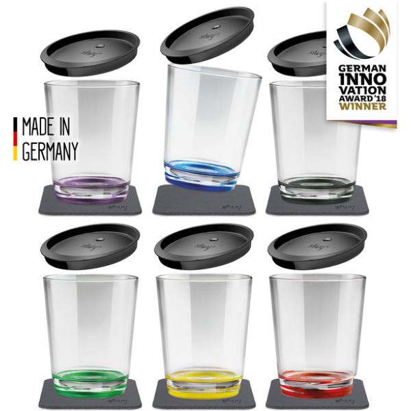 Silwy Magneettiset juomamukit Multicolour (0,25 l) – 6 kpl setti kansilla