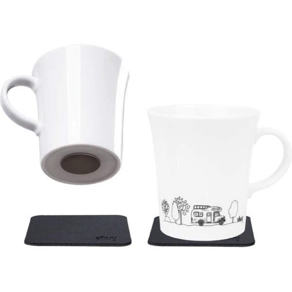 Silwy Magneettiset posliinimukit "Camping" (0,27 l) – 2 kpl setti