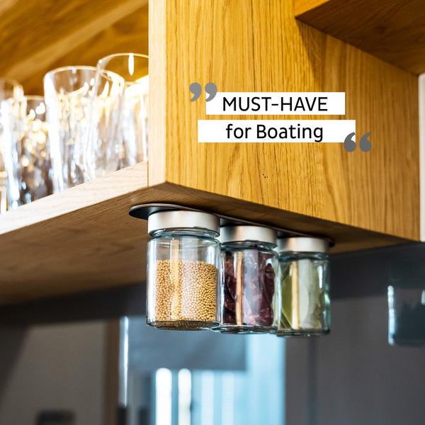 Reimo Magneettiset lasipurkit Black & Classy (192 ml) – 3 kpl setti