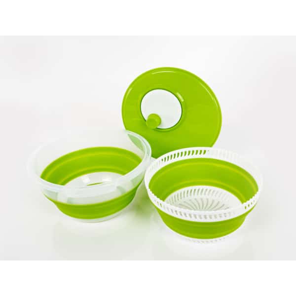 Camp4 Kasaan taittuva salaattilinko (Ø 28 cm) – 3-in-1 Vihreä/Valkoinen