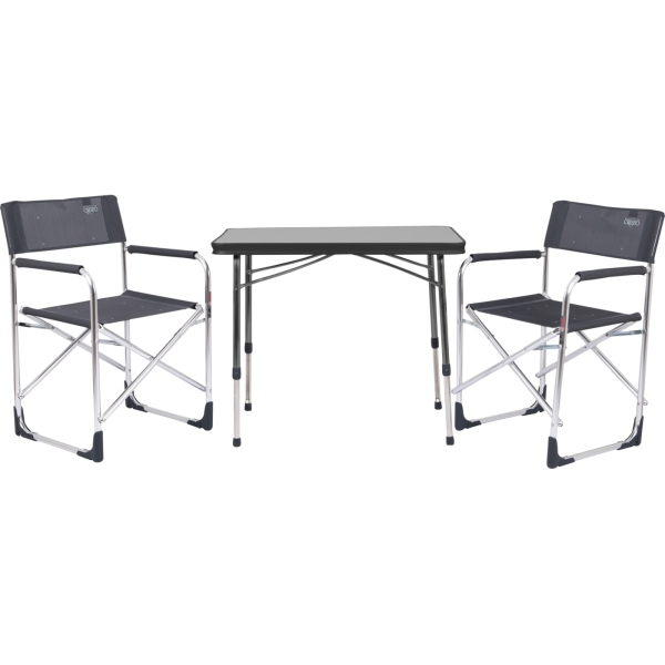 Crespo AL-214 & AP-250 - Retkeilykalustesetti: Pöytä ja kaksi tuolia
