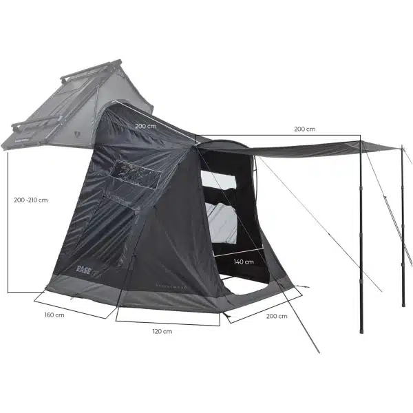 Vickywood CUMARU EASE & XP 135 kattoteltan lisähuone, harmaa