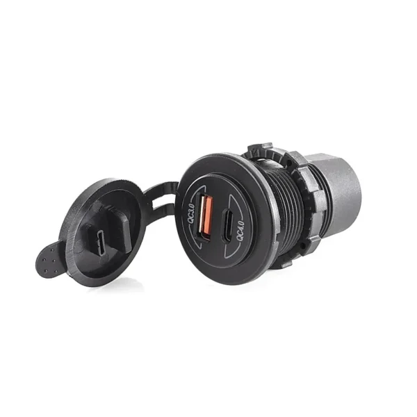 dual USB-latauspistorasia 12/24 V Carbest