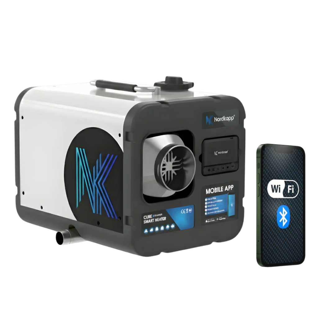 Nordkapp Cube Wi-Fi ja Bluetooth kannettava diesel-lämmitin