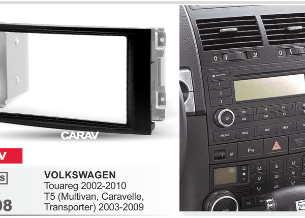 Carav-Parts 2-Din Radiosovite VW T5 2003-2009
