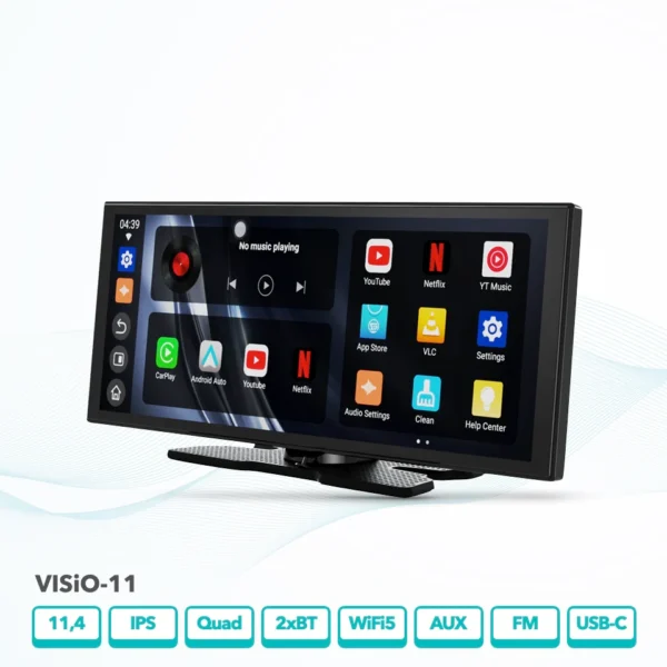 Sonovision VISiO-11 - 11,4" multimedianäyttö Apple CarPlay & Android Auto
