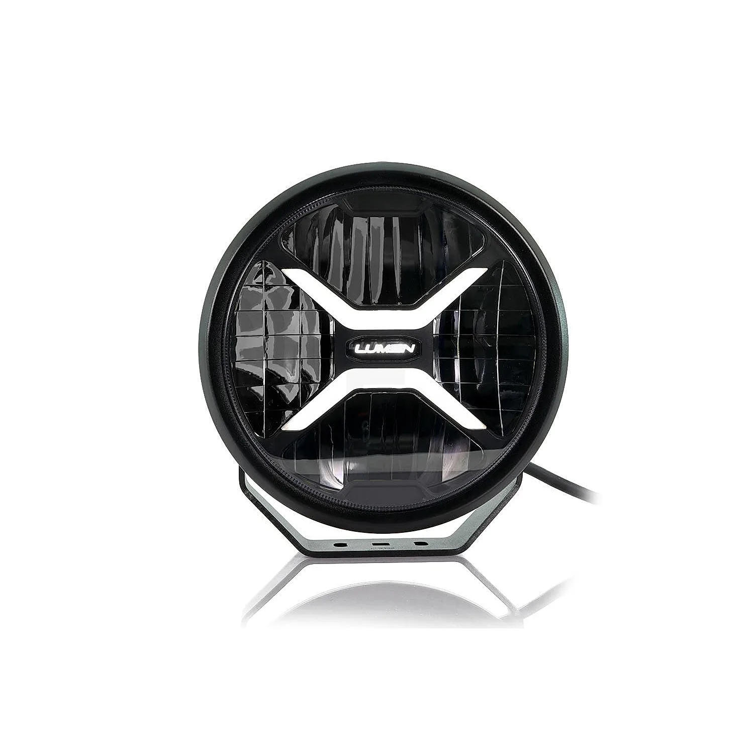 Lumen Cyclops CX9 musta – valkoinen positiovalo